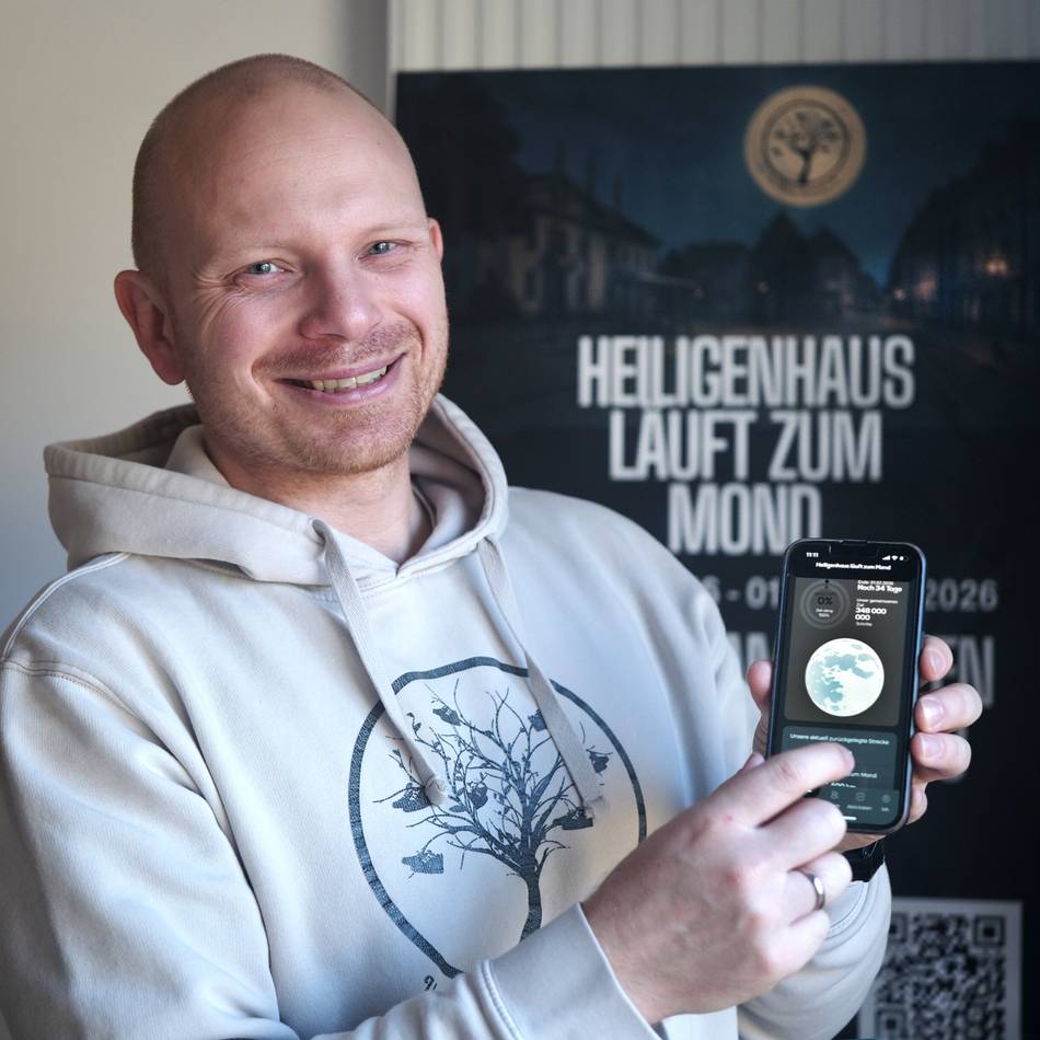 Heiligenhauser brechen auf: Unterwegs zum Mond mit dem Schrittzähler