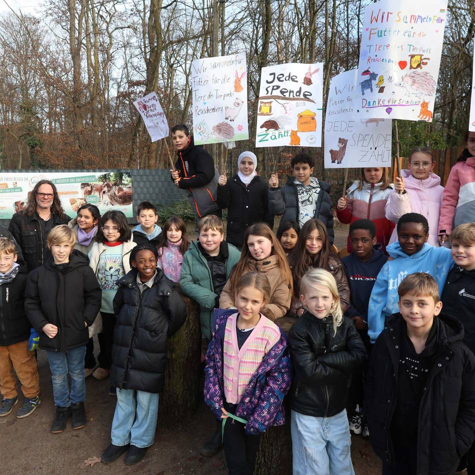 Gemeinschaftsgrundschule Opladen: Leverkusener Schüler sammeln für Tiere des Wildparks Reuschenberg