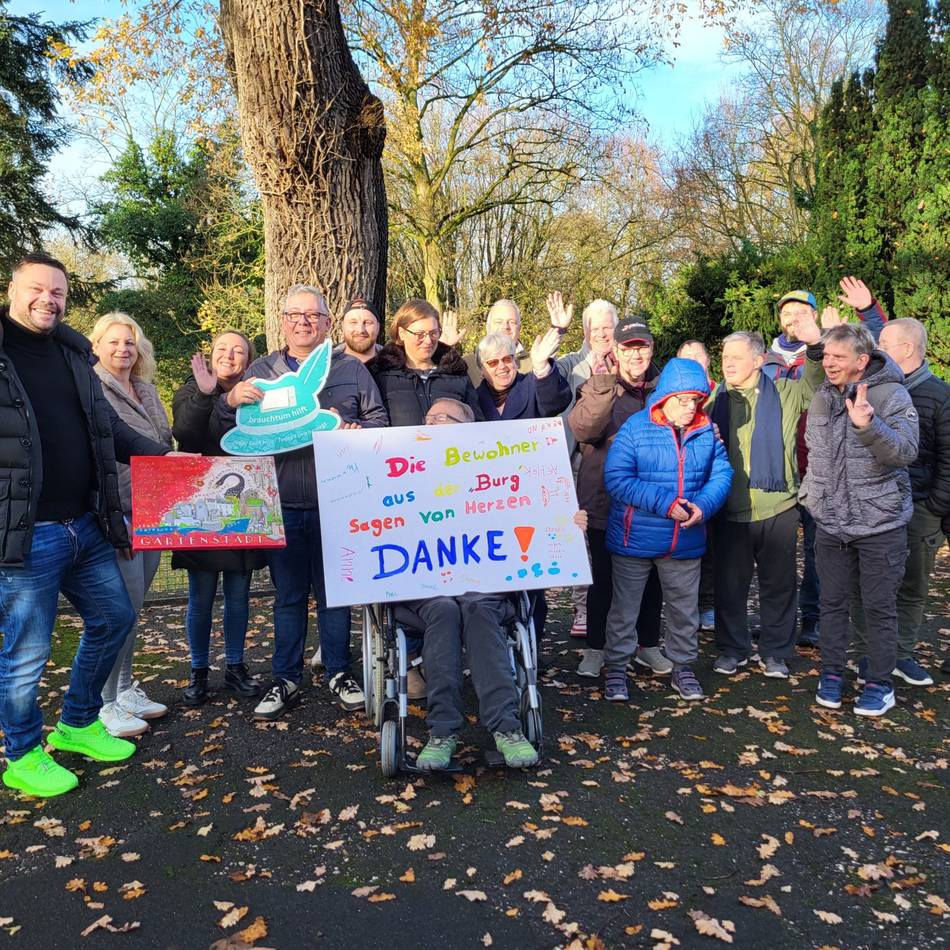 Helfende Brauchtumsfreunde: Schützen spenden 3500 Euro an die „Burg“ in Wevelinghoven