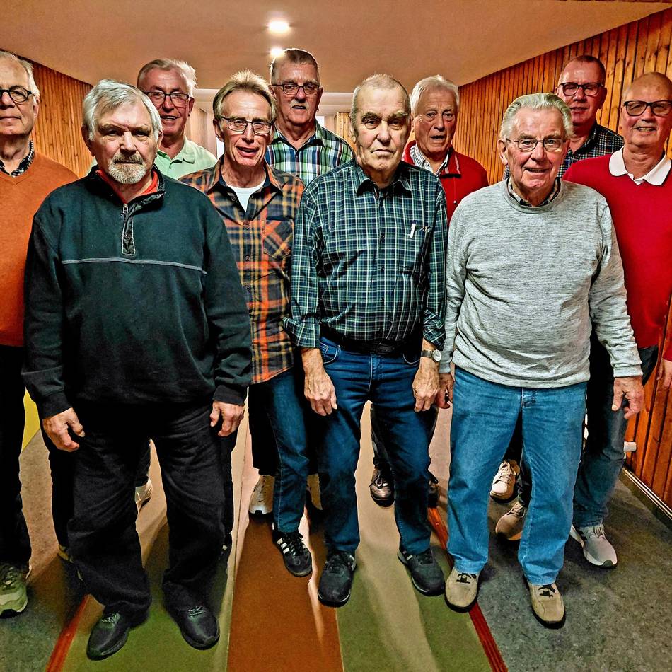 Noch sechs Gründungsmitglieder dabei: Kegelclub „Blaue Jonges“ aus Nieukerk feiert 55. Geburtstag