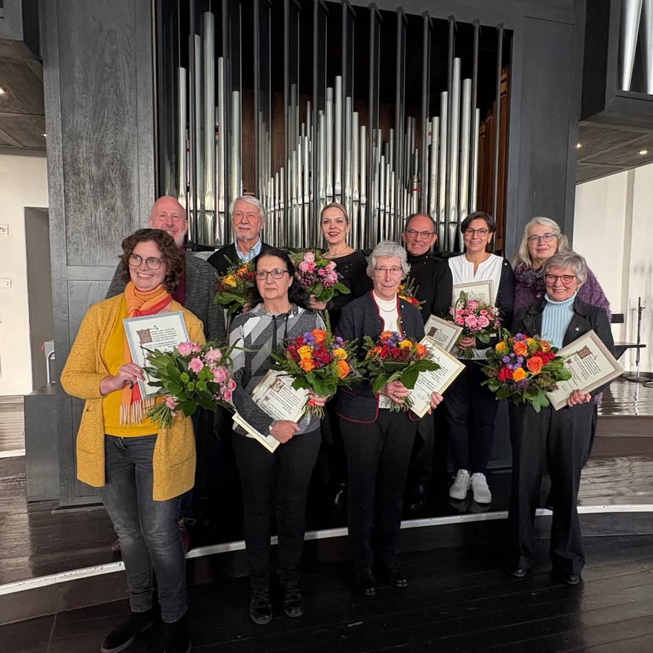 Empfang zum Cäcilienfest: Langjährige Mitglieder vom Kirchenchor geehrt