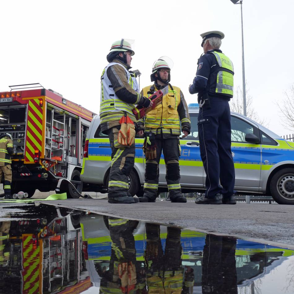 Einsatz in Hilden: Feuer in leer stehender Wohnung
