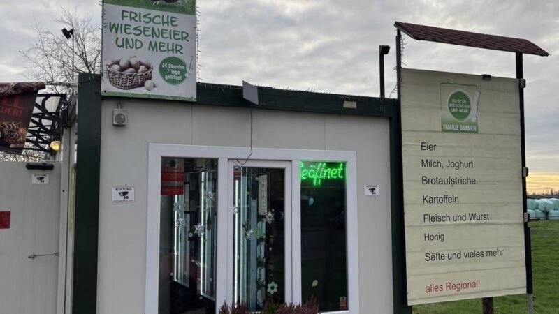 Übersicht zu Hofautomaten in der Region: Einkaufen an den Feiertagen – hier wird man im Kreis Kleve fündig