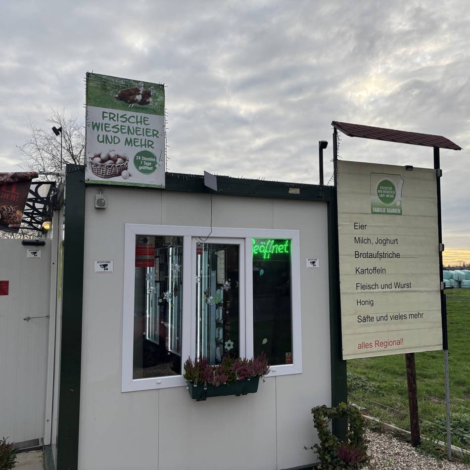 Übersicht zu Hofautomaten in der Region: Einkaufen an den Feiertagen – hier wird man im Kreis Kleve fündig