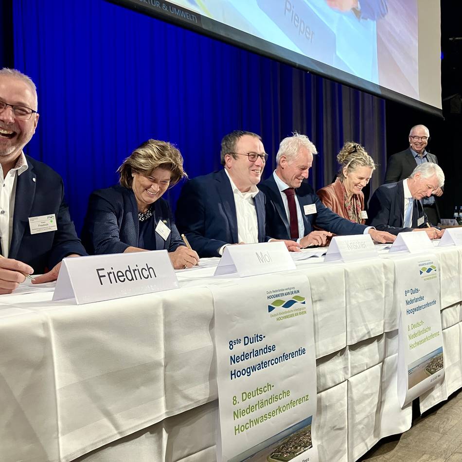 Deutsch-niederländisches Abkommen in Rees: „Wir teilen den Fluss und die Verantwortung“
