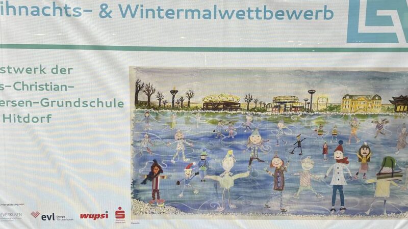 Kunst am Bau in Leverkusen: Kinderbilder schmücken Baustelle am „Corner 82“