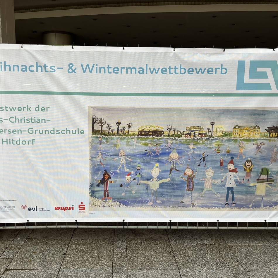 Kunst am Bau in Leverkusen: Kinderbilder schmücken Baustelle am „Corner 82“