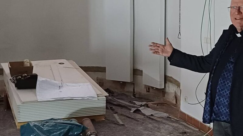 Viel Neues in der Pfarrei Christkönig: In der Tiefe entsteht die Winterkirche von St. Lambertus