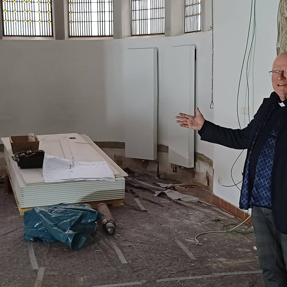 Viel Neues in der Pfarrei Christkönig: In der Tiefe entsteht die Winterkirche von St. Lambertus