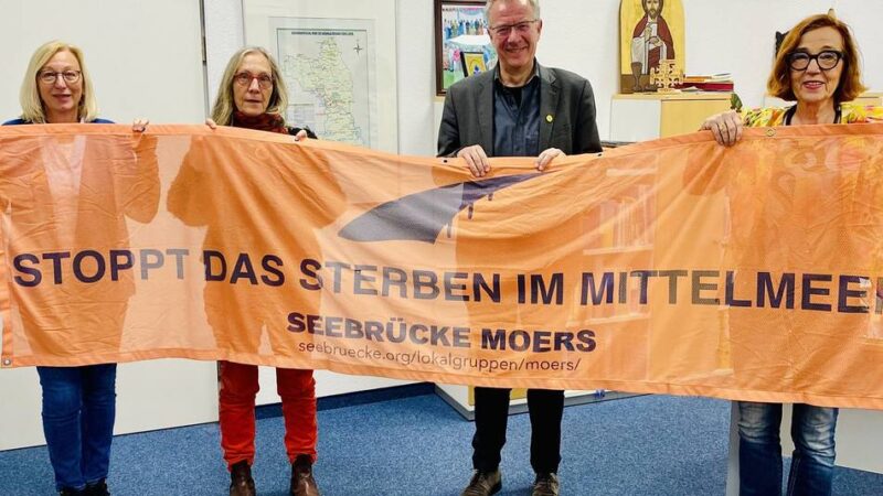 Seebrücke Moers: „Es geht darum, Menschen aus Lebensgefahr zu retten“