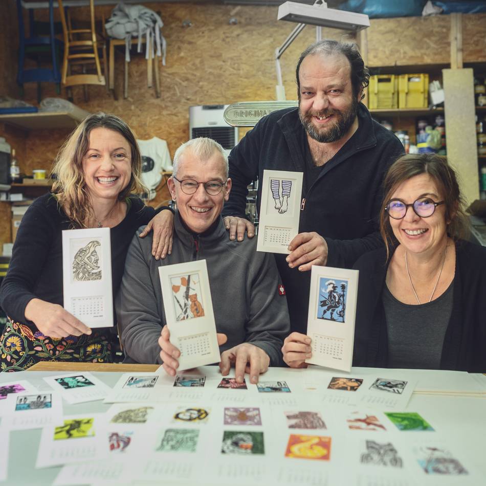 Klever Kunst im Kleinformat: Vier neue Kalender von „VIR3“