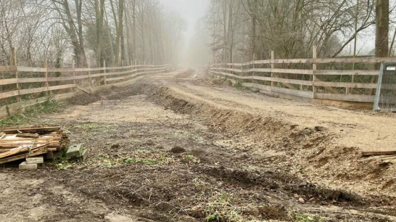 Infrastruktur Neuss baut Stingesbachsammler: Arbeiten im Pappelwäldchen vorerst beendet