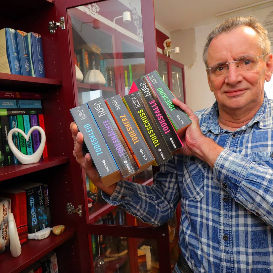 Er bietet dafür Kriminalromane an: Rheinberger sammelt Sachspenden für Obdachlose