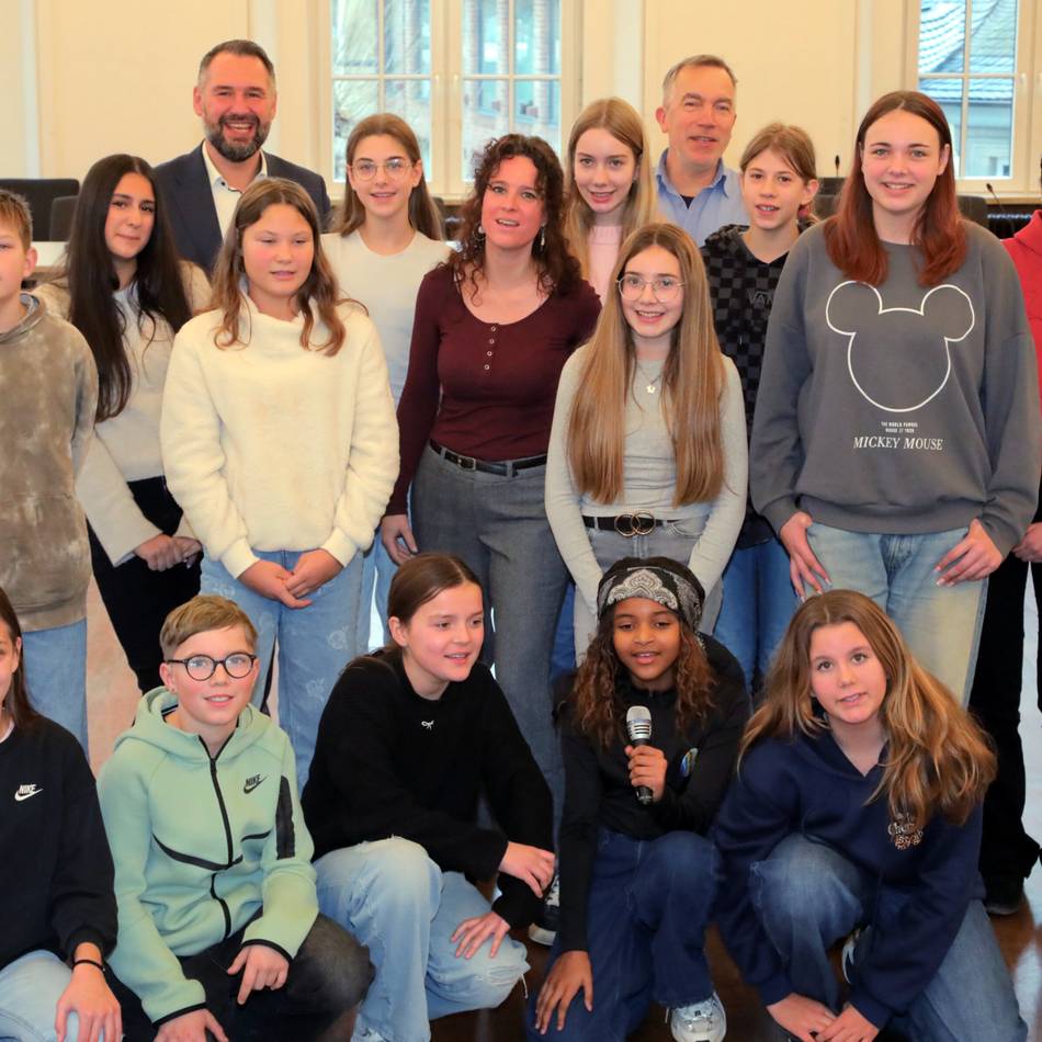 Aktion der Gesamtschule Xanten: Ein Lied gegen Hass und Gewalt