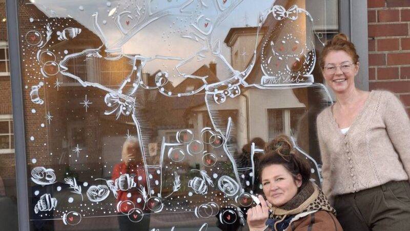 Kunstaktion in Sonsbeck: Schaufenster werden zu Wunderfenstern