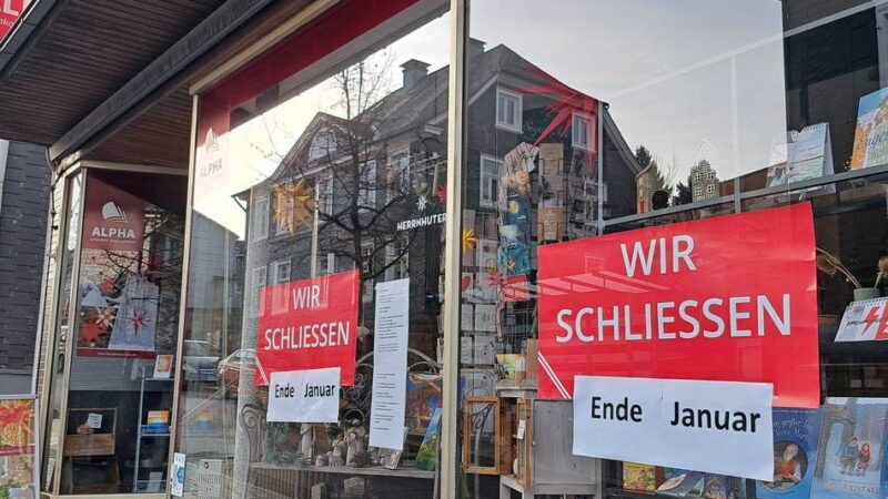 Geschäftsleben in Wermelskirchen: Kölner Straße verliert Alpha-Buchhandlung
