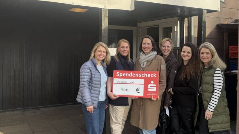 Erlös aus Weihnachtsmarkt in Orsoyerberg: Adventszauber bringt 4200 Euro für die Rheinberger Tafel