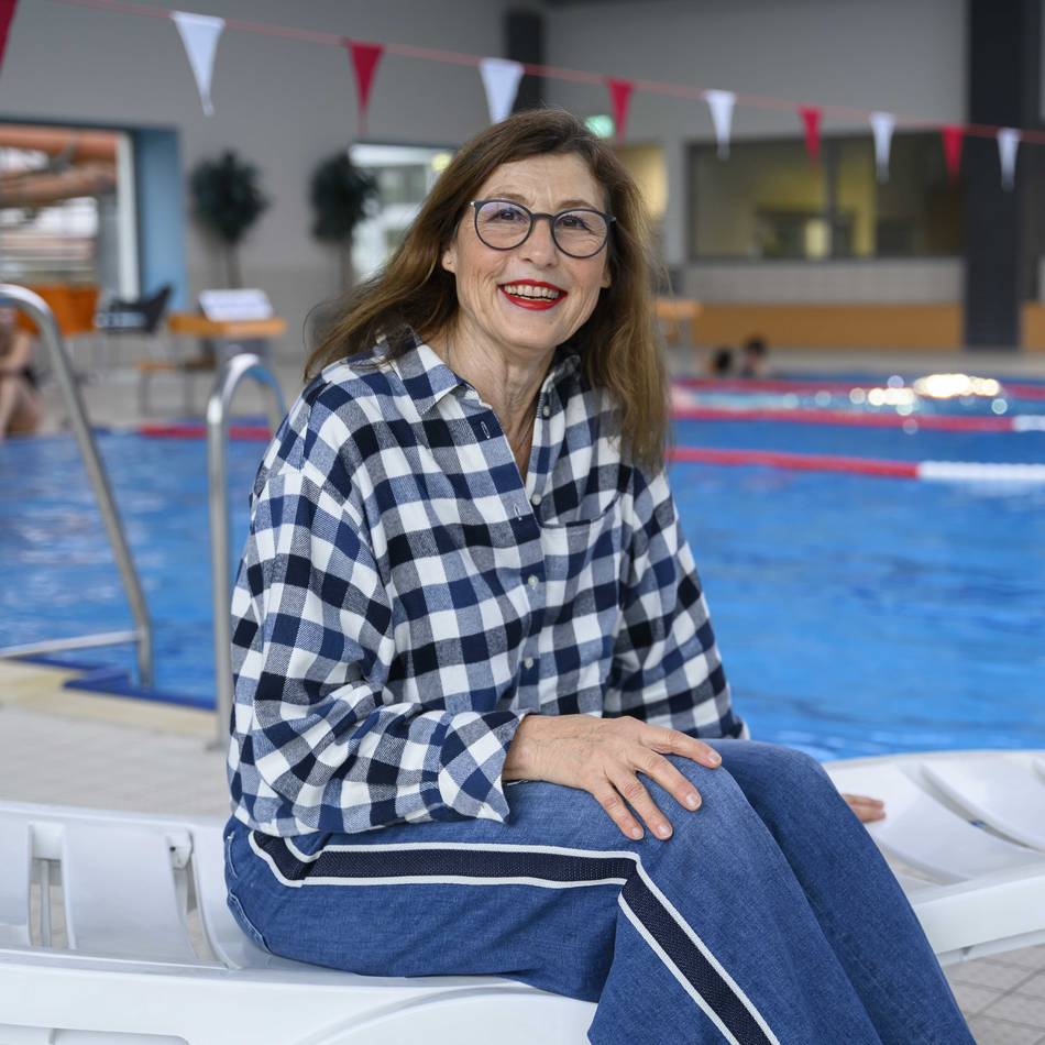 Beate Weber war einst die millionste Besucherin: Der größte Fan des Neusser Nordbads