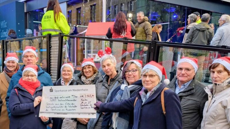 Sparkasse am Niederrhein in Xanten: Weihnachtsmarkt fürs Weihnachtswunder