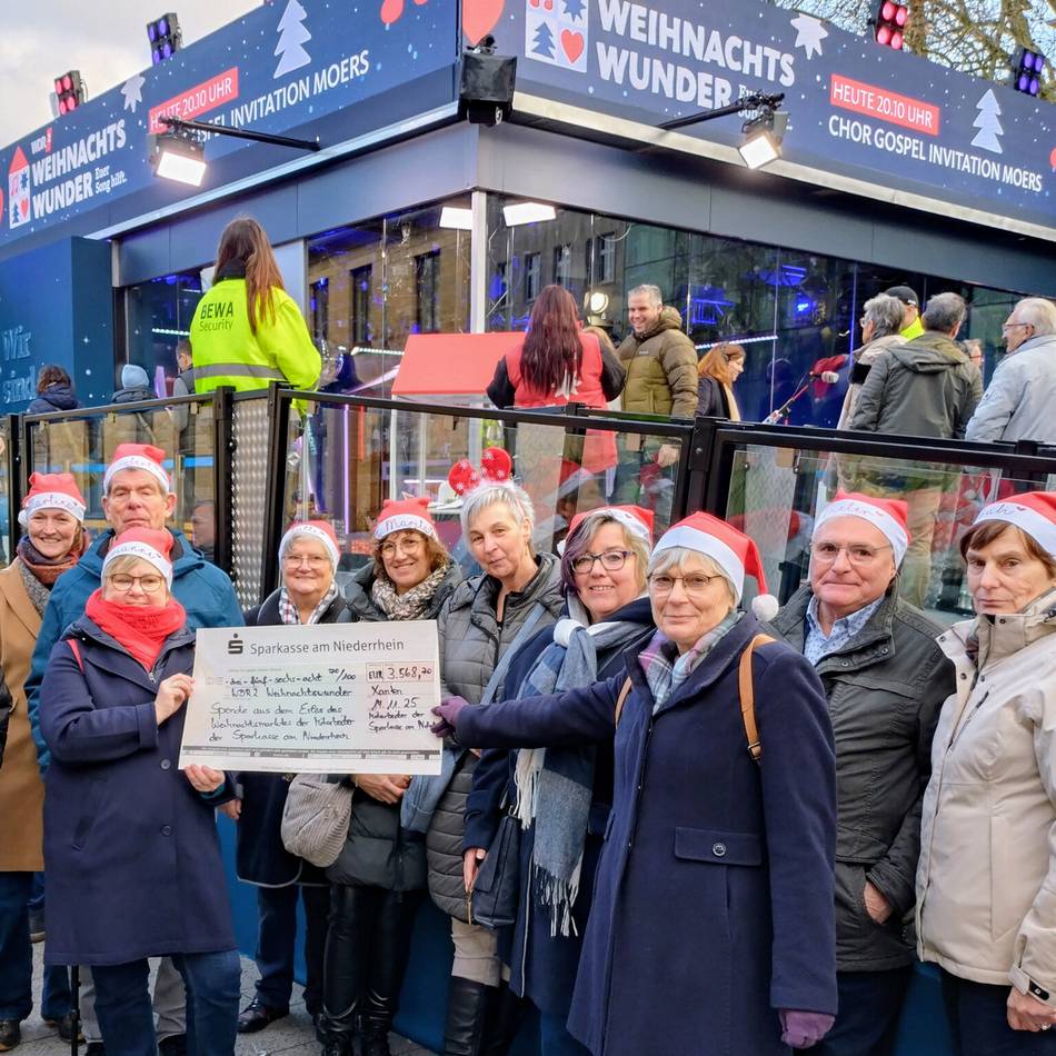 Sparkasse am Niederrhein in Xanten: Weihnachtsmarkt fürs Weihnachtswunder