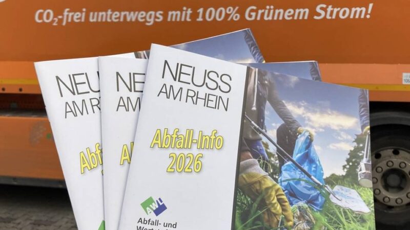 Angebot der AWL in Neuss: Abfall-Info für 2026 ist ab sofort verfügbar