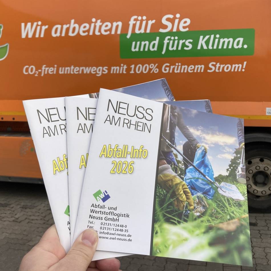 Angebot der AWL in Neuss: Abfall-Info für 2026 ist ab sofort verfügbar