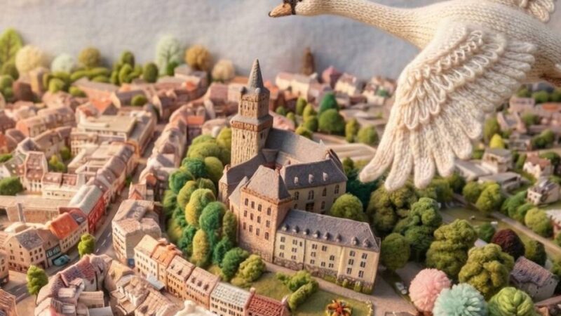 Virales Video: Wie eine Kunsthandwerkerin die Stadt Kleve mit KI und digitaler Wolle abbildet