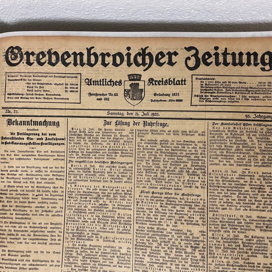 Geschichte in der Schlossstadt: Verein lädt zu besonderem Jahresrückblick – Grevenbroich vor 100 Jahren