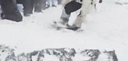 USA: Shaun White zeigt Tricks im verschneiten Central Park in New York City