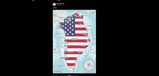 Grönland: Ehefrau von Donald Trumps Stabschef postet Flagge in US-Farben