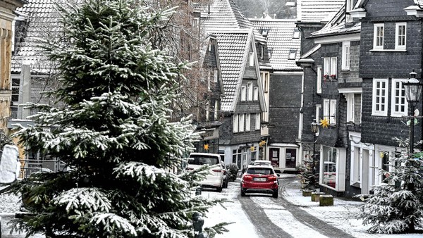 Winter in Velbert: Das sind die ersten Schnee-Bilder aus 2026