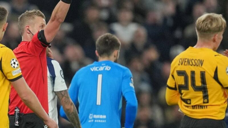 Svensson fliegt vom Platz: 60 Minuten in Unterzahl – Dortmund ohne Chance bei Tottenham
