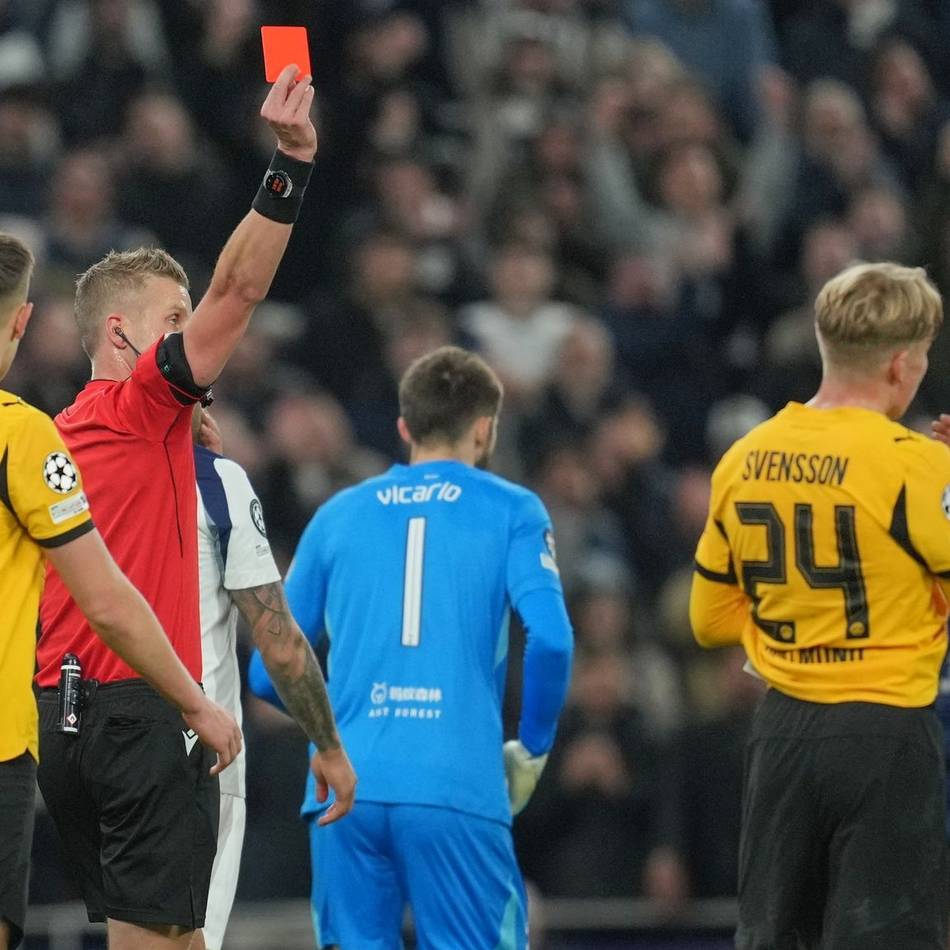 Svensson fliegt vom Platz: 60 Minuten in Unterzahl – Dortmund ohne Chance bei Tottenham