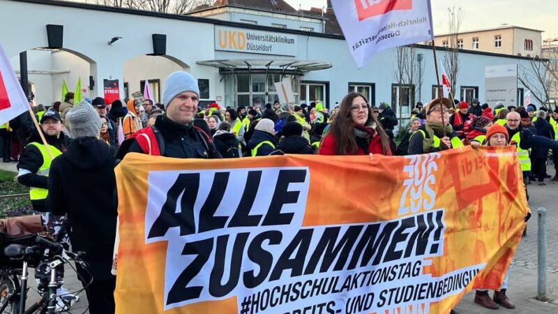 Tarifkonflikt: Zweitägige Warnstreiks an Unikliniken in NRW – auch in Düsseldorf