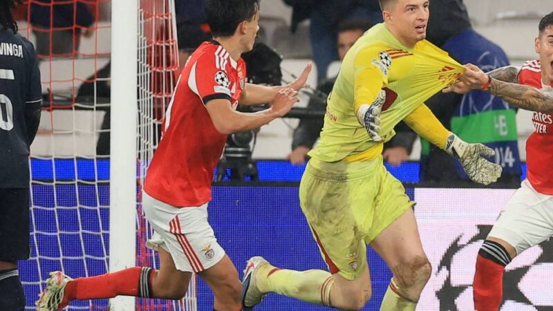 Champions League: Torwart köpft Benfica in die Play-offs – Arsenal bleibt makellos