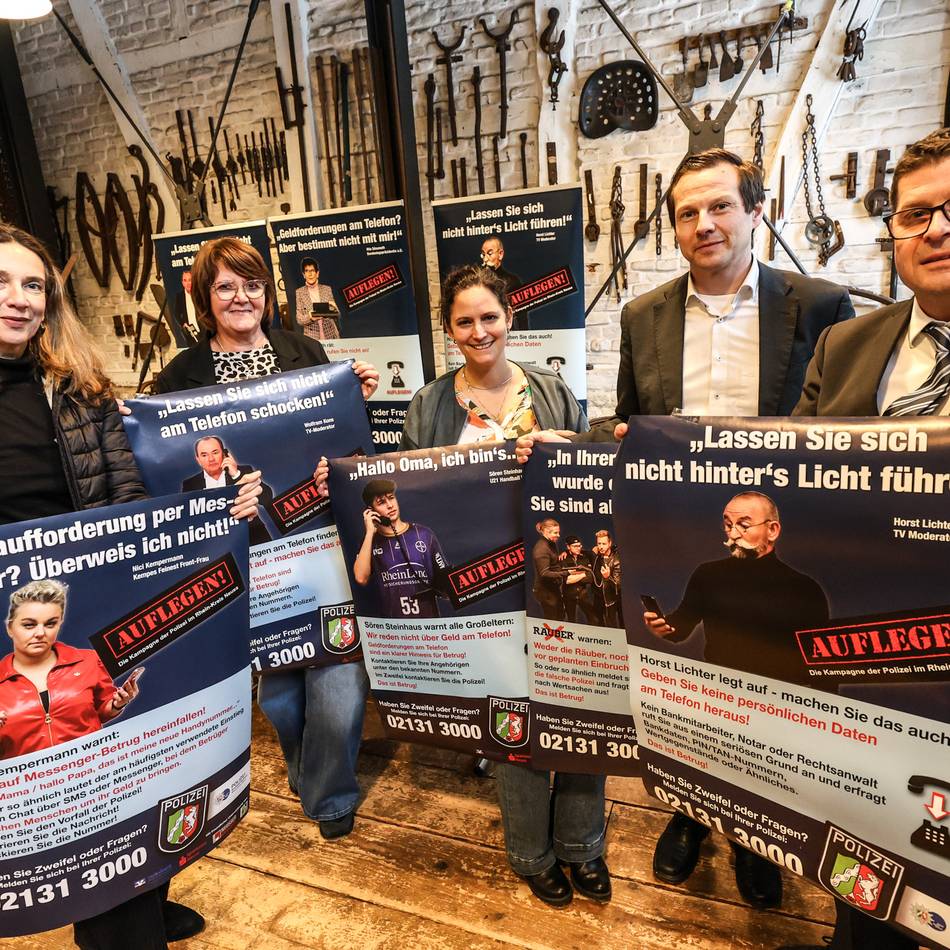 Stadt Neuss unterstützt Kampf gegen Kriminelle: „Auflegen“ – die Polizei-Kampagne gegen Enkeltricks