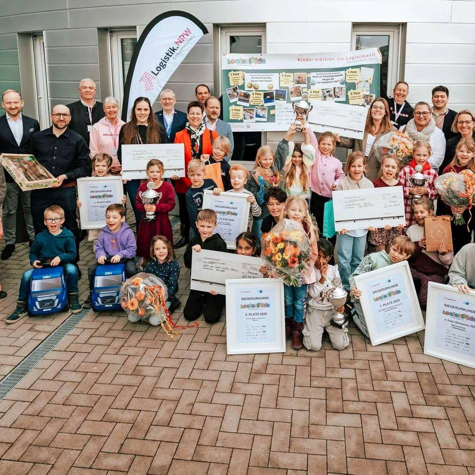 „Logistikids“: Zwei Sieger aus dem Kreis Kleve: Nieukerker und Emmericher Kinder als Logistik-Experten