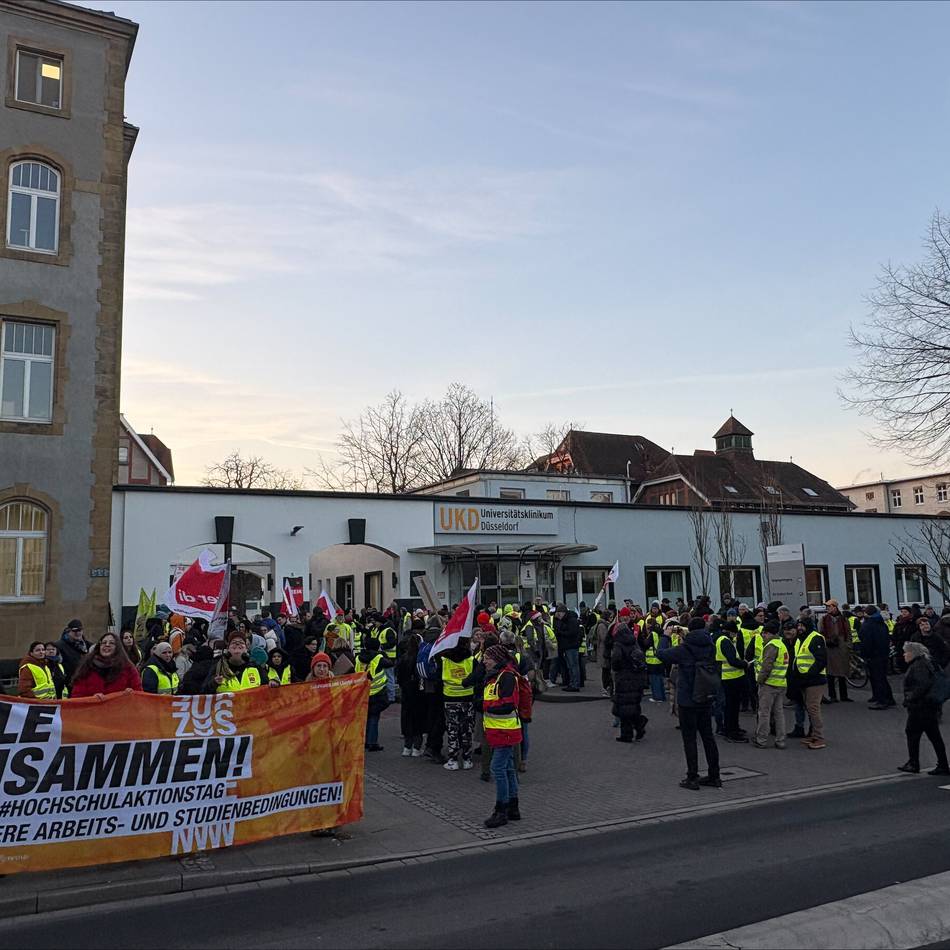 Wieder Warnstreik an Uniklinik Düsseldorf: „Ich habe Kollegen schon zusammenbrechen sehen“