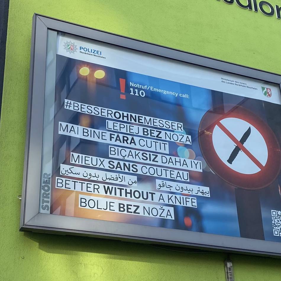 Mehrere Attacken in Krefeld: Zehn-Punkte-Plan gegen Messergewalt