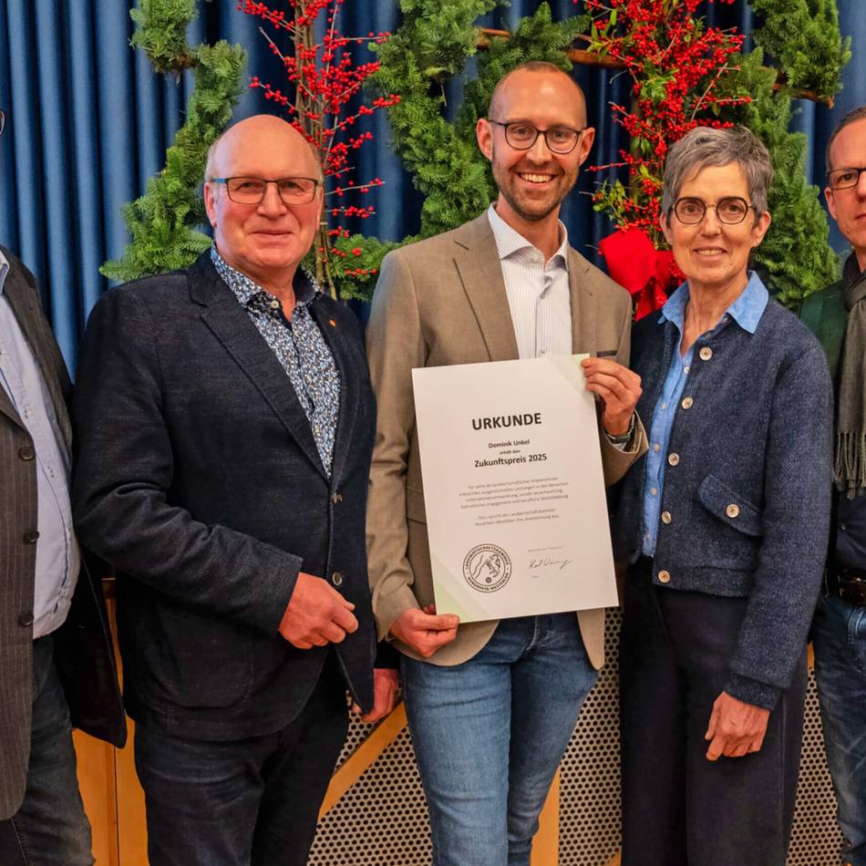 Issumer gewinnt Zukunftspreis der Landwirtschaftskammer: Von der Förderschule zum Meisterbrief