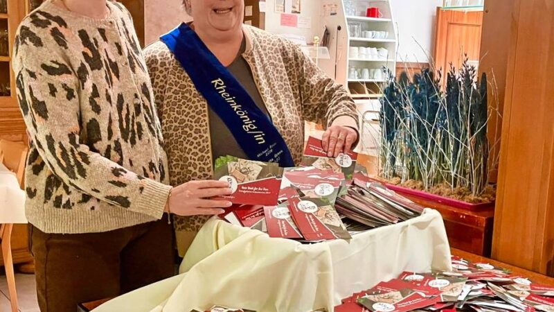 Reeser Werbegemeinschaft: Reeser Rheinkönigin als Glücksfee