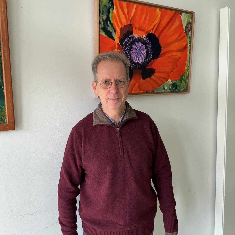 „Kunst im Rathaus“ in Korschenbroich: Pastellkreiden und eine Collage zur Künstlichen Intelligenz