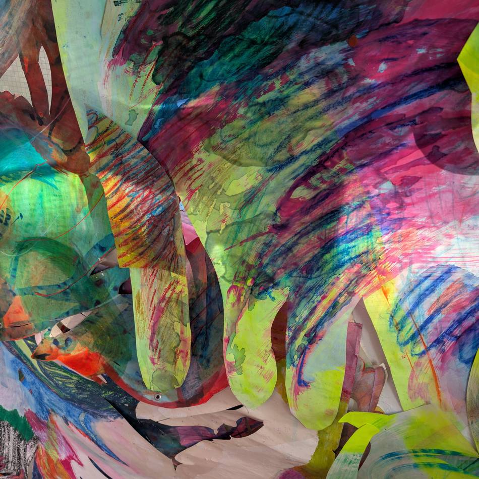 Auf der Neusser Raketenstation: Farbenfrohe Papierarbeiten im Wachhaus