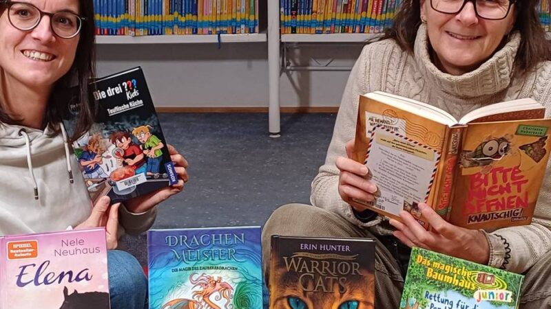Spenden für Stadtbibliothek Hückeswagen: Praktizierte Leseförderung von jungen Bücherfreunden