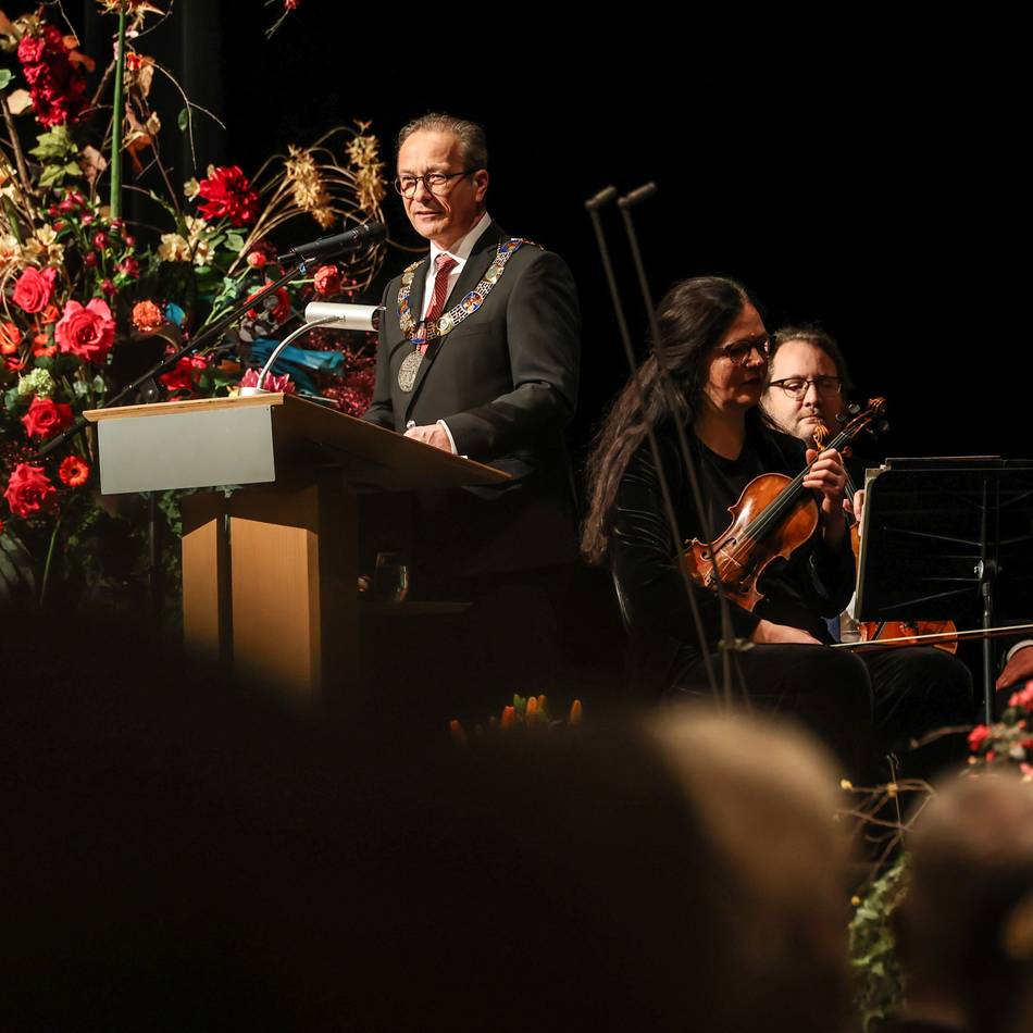 Beim Neujahrsempfang der Stadt Neuss: Bürgermeister Reiner Breuer weckt Vorfreude auf Laga