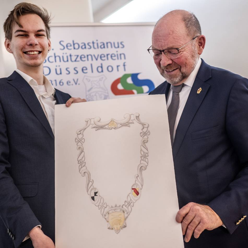 Brauchtum in Düsseldorf: Nach Diebstahl der Schützen-Kette – neues Design vorgestellt