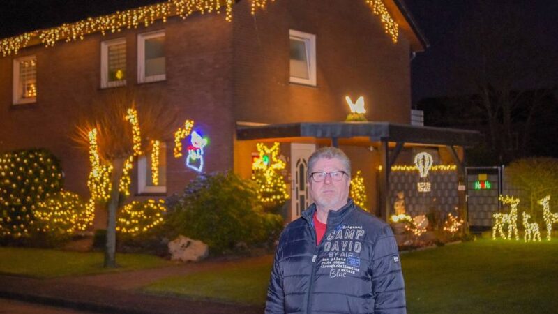 Täglich bis 22 Uhr: Funkelnde Lichter verwandeln Haus in Materborn zum Hingucker