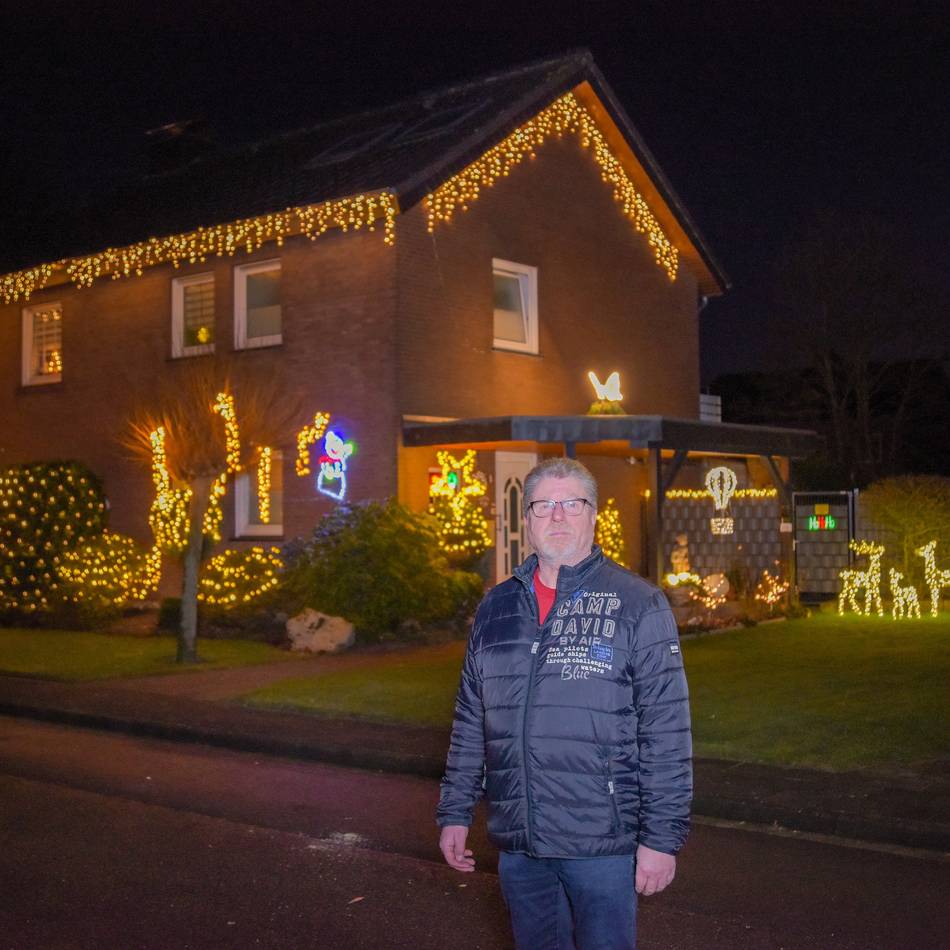 Täglich bis 22 Uhr: Funkelnde Lichter verwandeln Haus in Materborn zum Hingucker