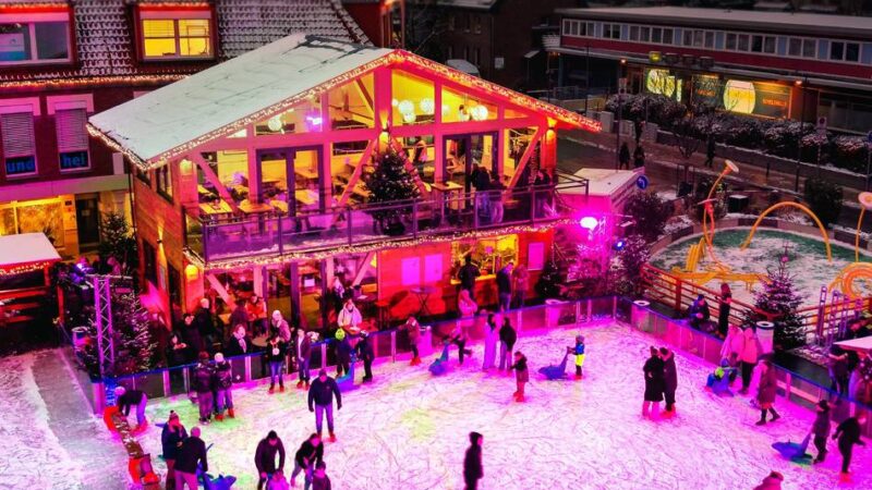 Monheim: Angebot aus Eisbahn und Winter-Chalet soll fortgeführt werden