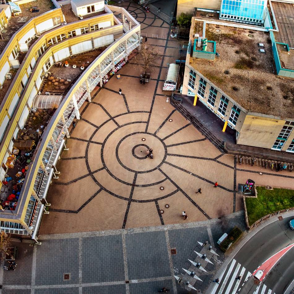 Konzepte für die Innenstadt Langenfeld: Beim Stadthallenvorplatz sollen die Pläne für attraktivere City ansetzen